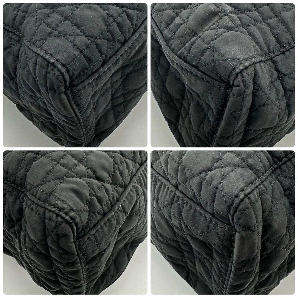❌SOLD❌Christian Dior Christian Dior Handbag Cannage Black Nylon Lady Dior - Picture 8 of 9